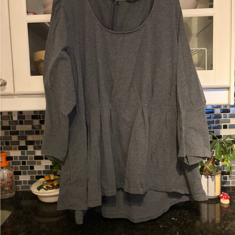 eShakti Charcoal Gray Women's Tunic. T2